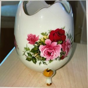 1960’s Egg Vase Haindpainted